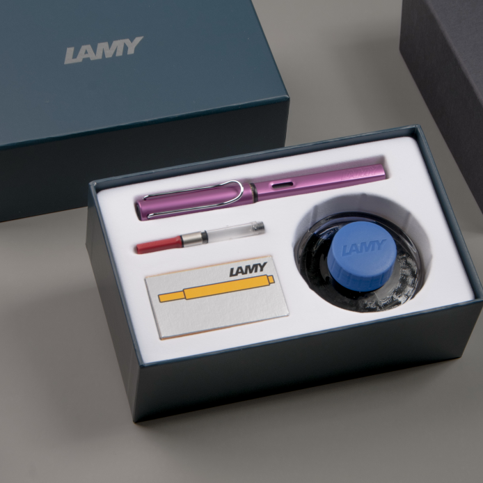 LAMY AL star 恆星系列 鋼筆 T52 50ML 墨水禮盒 限量 - 紫焰紅