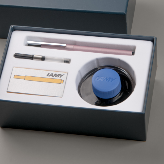 LAMY scala 系列 鋼筆 T52 50ML 墨水禮盒 限量 - 玫瑰粉
