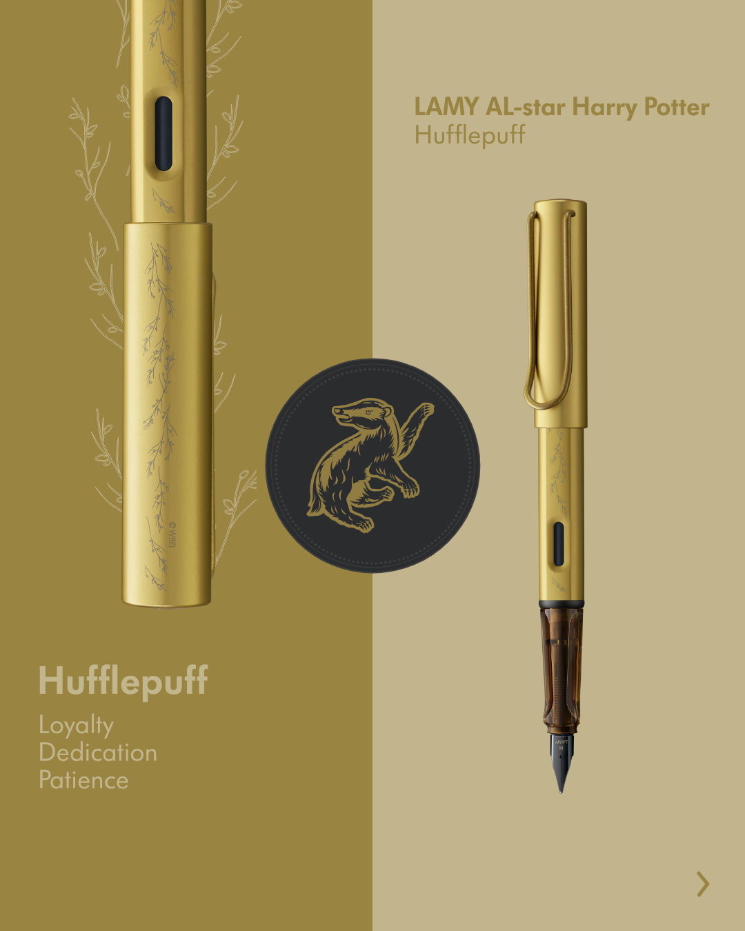AL-STAR 恆星系列 限量 Harry Potter 赫夫帕夫 黃色 鋼筆:圖片 3