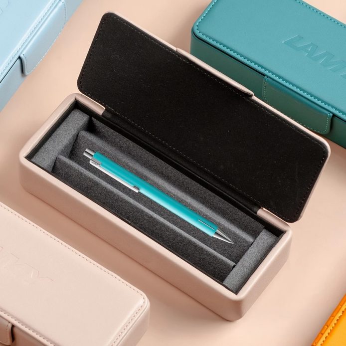 LAMY 原子筆 Econ 系列 (皮革筆盒) - 海水藍