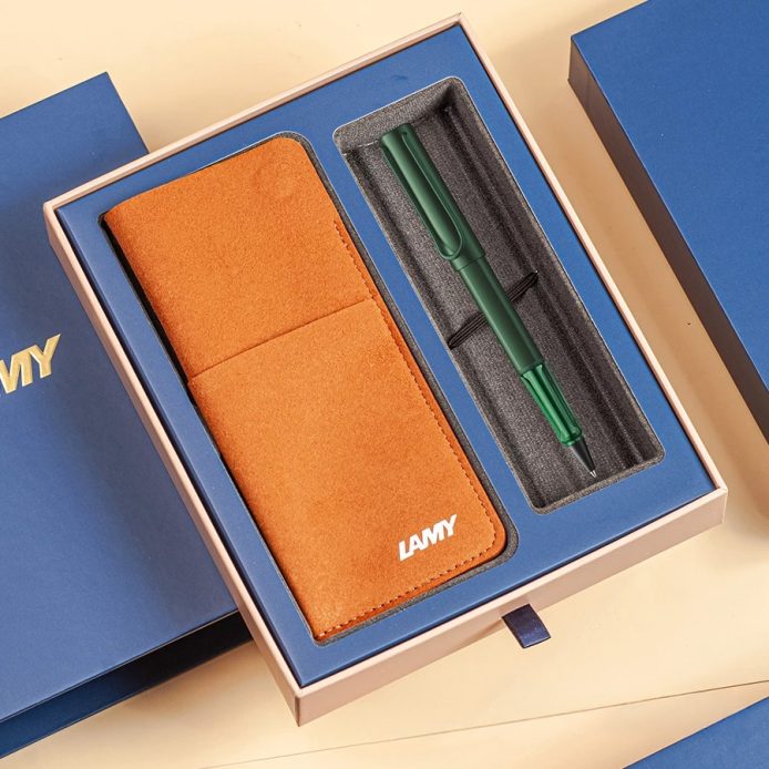 LAMY 鋼珠筆 / AL-STAR恆星系列 (磁吸筆袋禮盒) - 松木綠